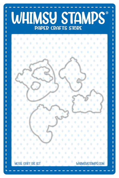 Whimsy Stamps - Big Love Manatees Outlines Die Set