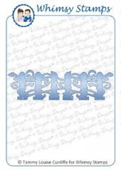 Whimsy Stamps - Viney Fence Border Die - Shapeology Dies