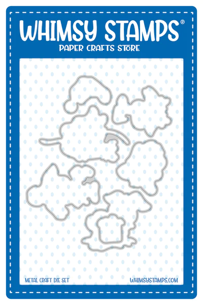 Whimsy Stamps - Christmas Doggies Outlines Die Set
