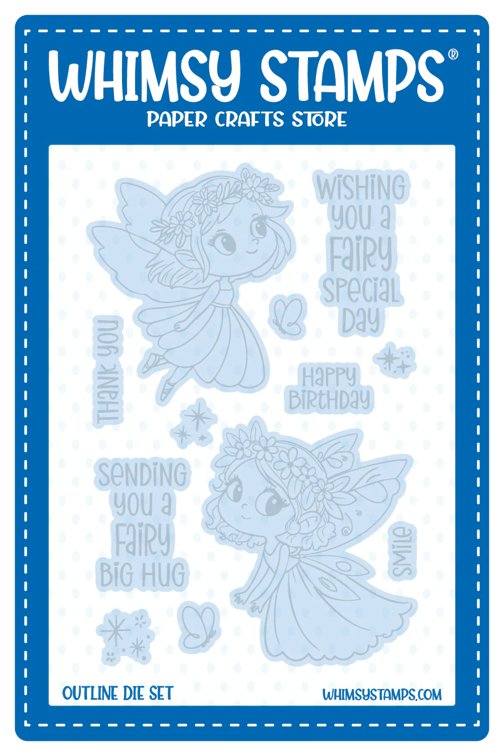 **NEW* - Whimsy Stamps - Fairy Special Outline Die Set