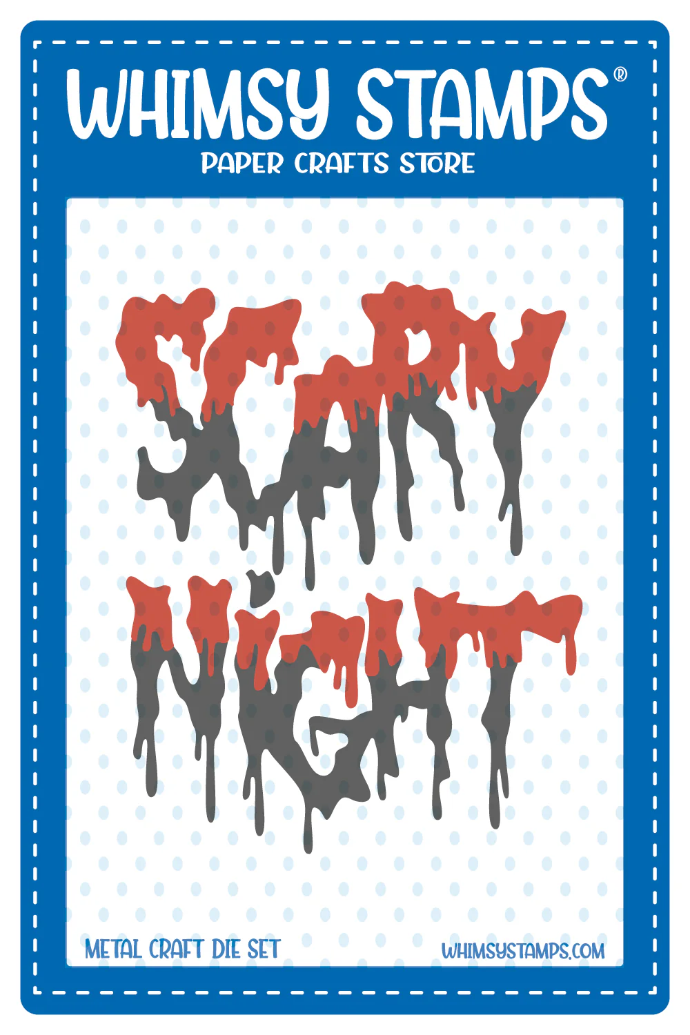 Whimsy Stamps - Scary Night Word Die Set