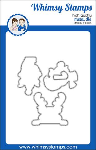 Whimsy Stamps - Dragon Holiday Peekers Outlines Die Set