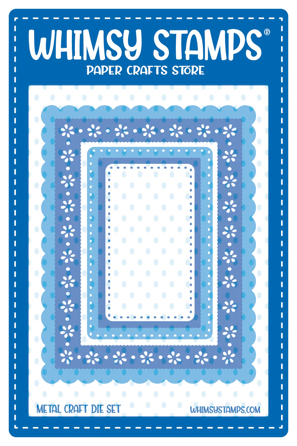 Whimsy Stamps - Spring Rectangles Die Set