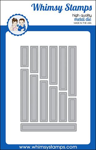 Whimsy Stamps - Simple Sentiment Strips Die Set