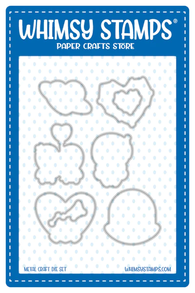 Whimsy Stamps - Space Moonies Outlines Die Set
