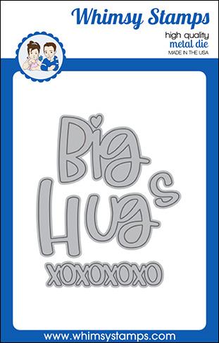 Whimsy Stamps - Big Hugs Word Die Set
