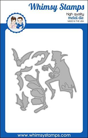 Whimsy Stamps - Dracula Going Batty Die Set
