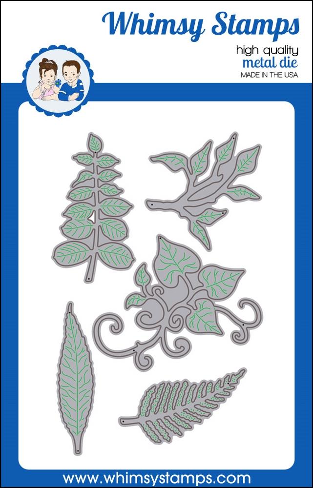 Whimsy Stamps - Leaf Foliage 1 Die Set