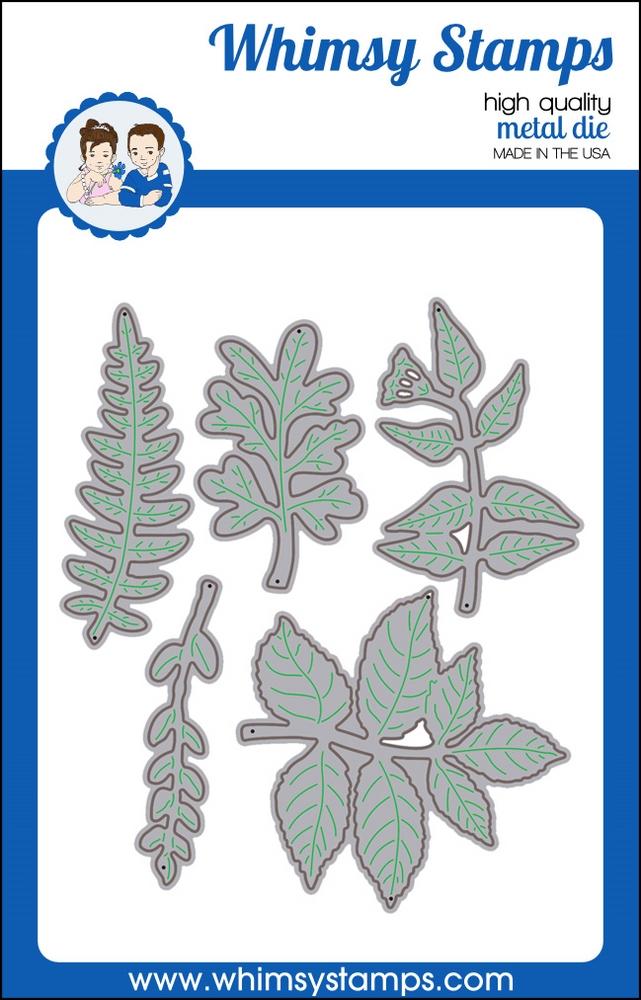 Whimsy Stamps - Leaf Foliage 2 Die Set
