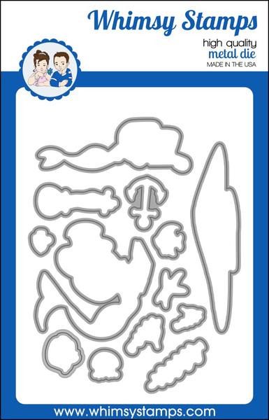 Whimsy Stamps - Mermaid Escape Die Set