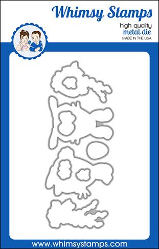 Whimsy Stamps - Spring Bunnies Outline Die Set