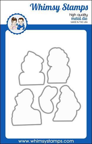 Whimsy Stamps - Gossip Girls Outline Die Set