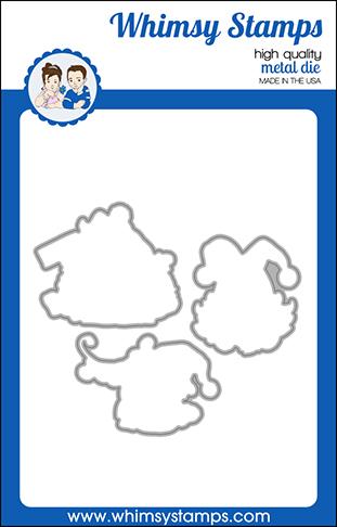 Whimsy Stamps - Gnome for Christmas Outlines Die Set