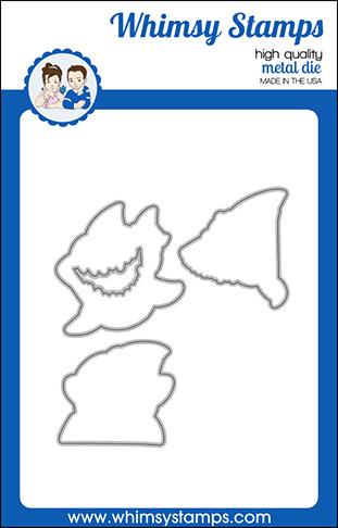 Whimsy Stamps - Lookin' Shark Outlines Die Set