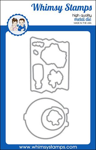 Whimsy Stamps - Lookin' Shark Elements Outlines Die