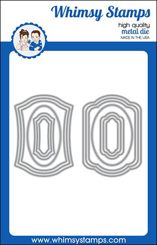 Whimsy Stamps - Antique ATC Frames Die Set