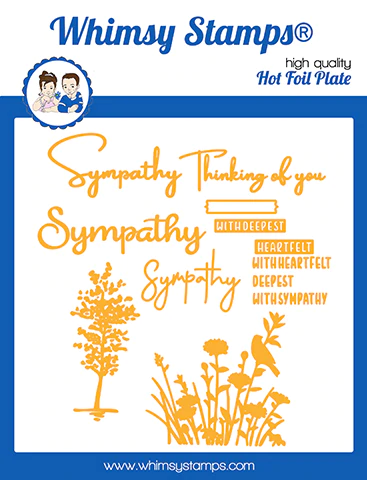 Whimsy Stamps - Sympathy Silhouette Hot Foil Plates