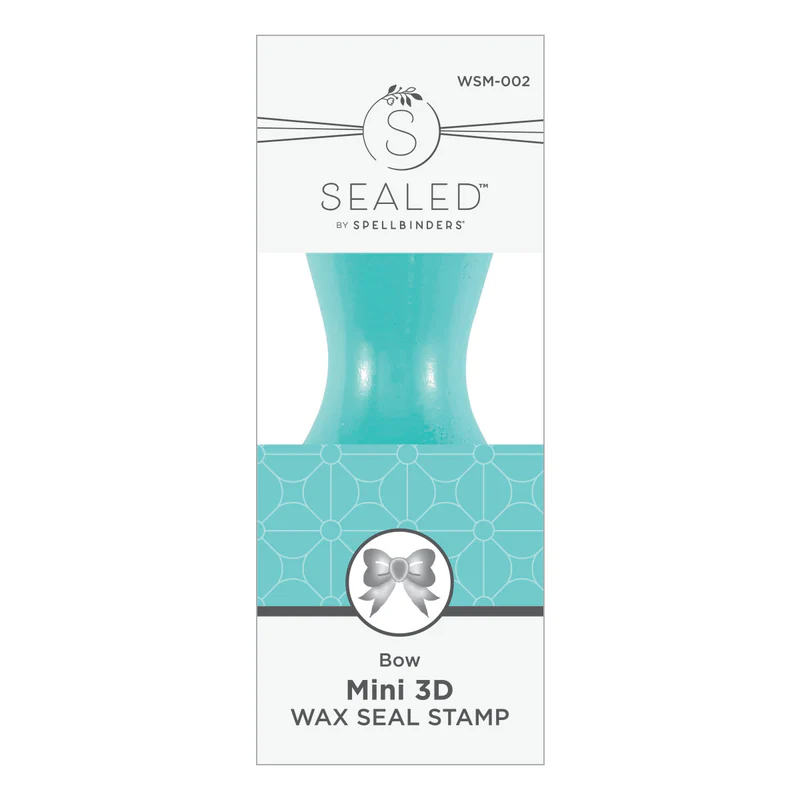 Spellbinders - Bow Mini 3D Wax Seal from the Mini Wax Seals Collection