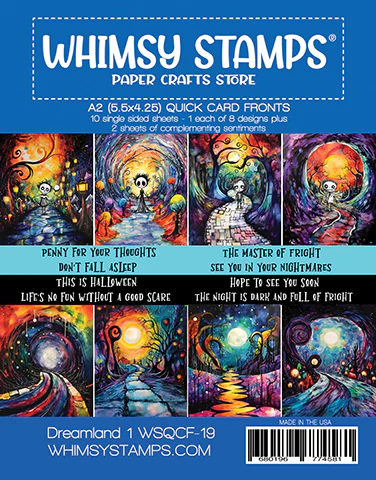 Whimsy Stamps - Quick Card Fronts - Dreamland 1