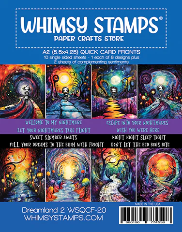 Whimsy Stamps - Quick Card Fronts - Dreamland 2