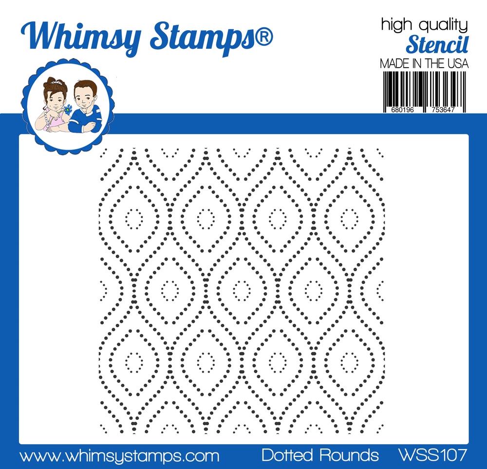 Whimsy Stamps - Dotted Rounds Stencil