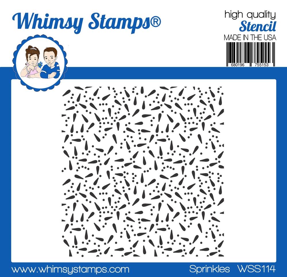 Whimsy Stamps - Sprinkles Stencil (SO)