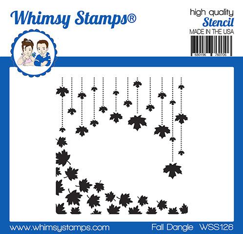 Whimsy Stamps - Fall Dangle Stencil