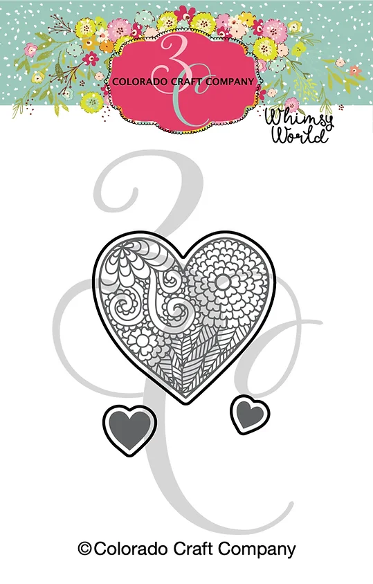 Colorado Craft Company - Whimsy World~Hearts Mini Dies