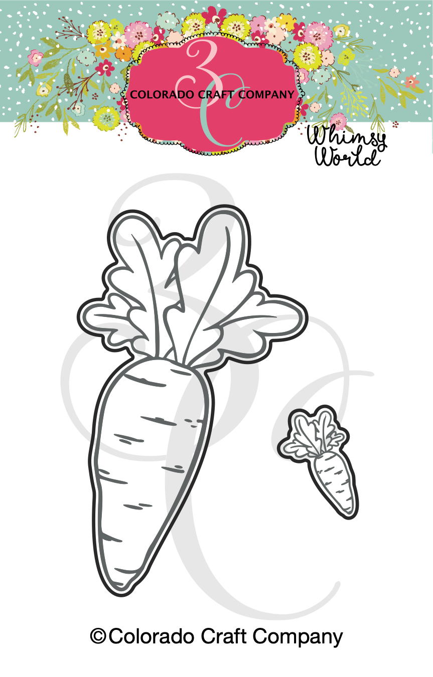 Colorado Craft Company - Whimsy World~Carrots For Bunny Mini Dies