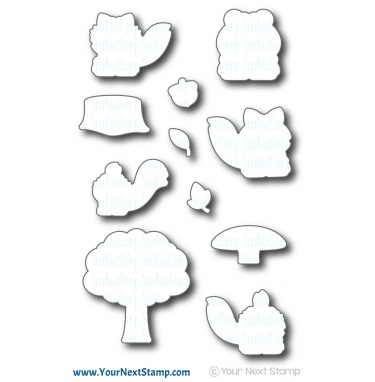 Your Next Stamp- Funny Forest Critter Crew Die Set