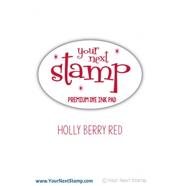 Your Next Stamp- Premium Dye Ink Pad - Holly Berry Red