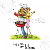 Stamping Bella - Uptown Girl - Bella & Barney have a BBQ