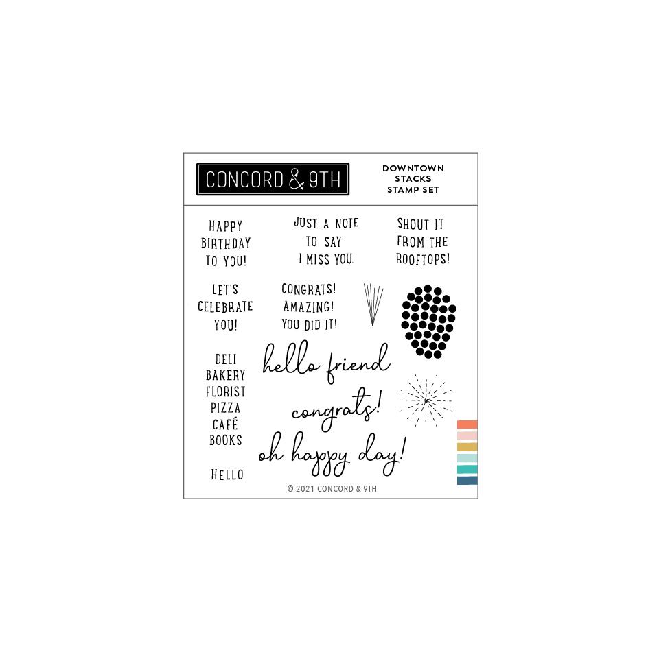 Concord & 9th - Downtown Stacks Stamp Set