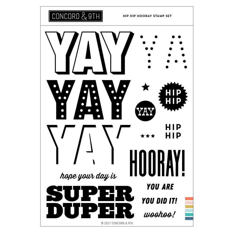 Concord & 9th - Hip Hip Hooray Stamp Set