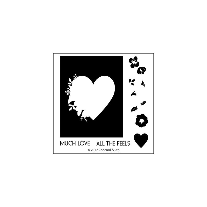 Concord & 9th - Monogram letter - heart