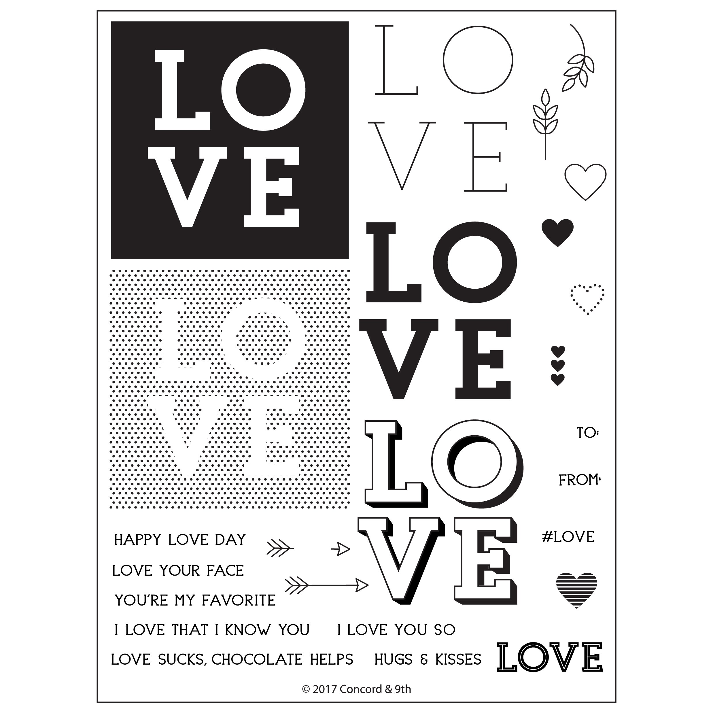 Concord & 9th - Love You So Stamp