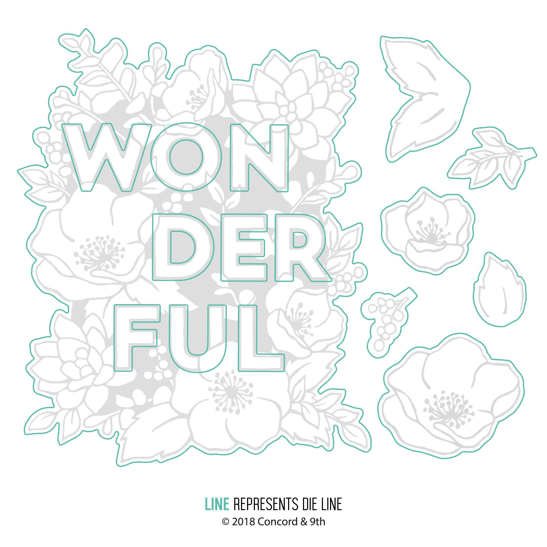 Concord & 9th - Wonderful Florals dies