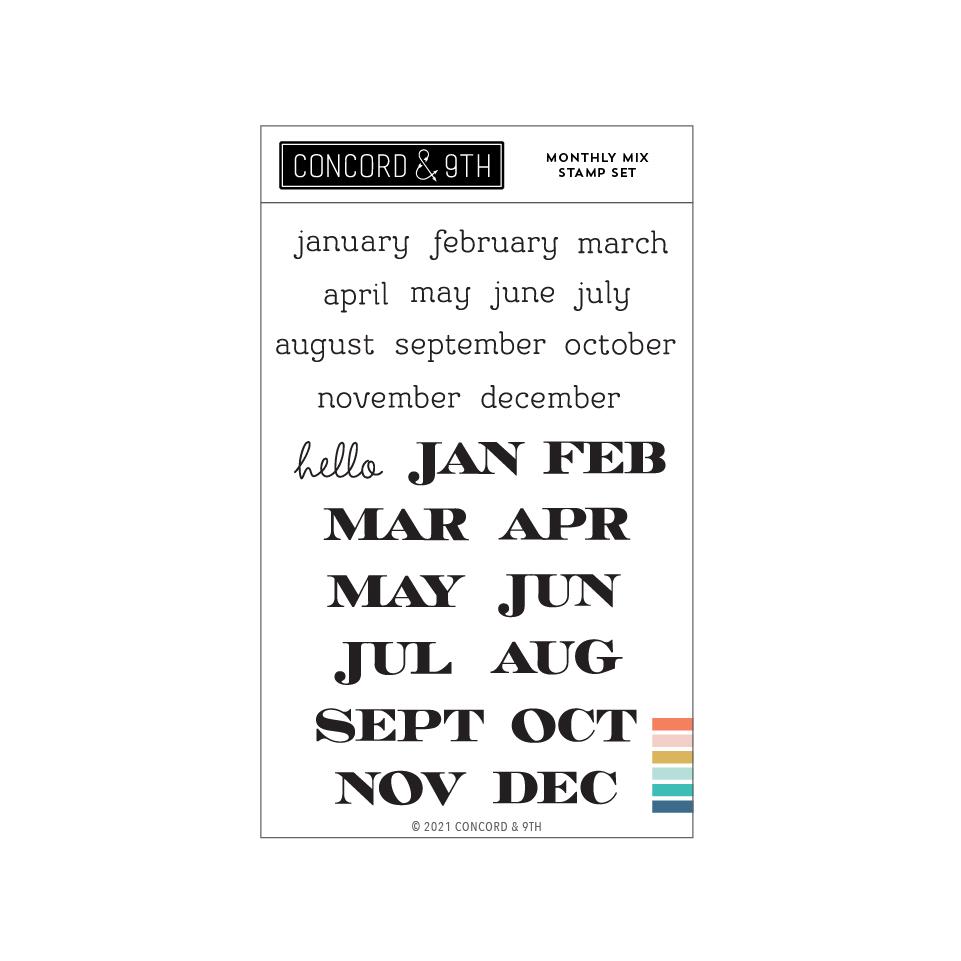 Concord & 9th - Monthly Mix Stamp Set