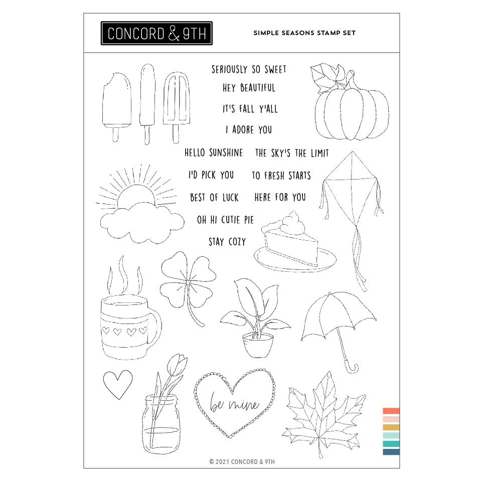 Concord & 9th - Simple Seasons Stamp Set