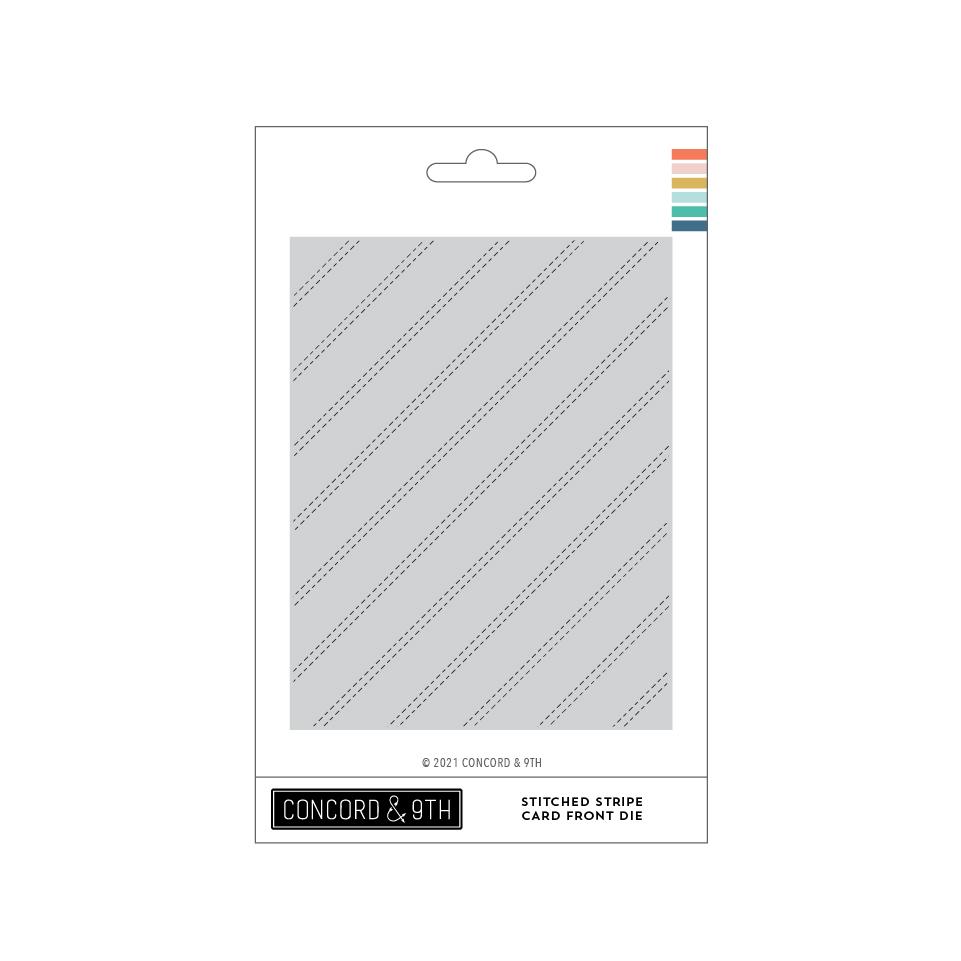 Concord & 9th - Stitched Stripe Card Front Die