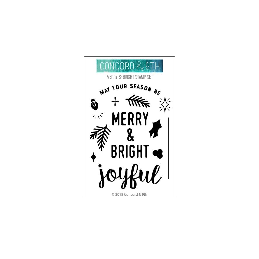 Concord & 9th - Merry & Bright stamp