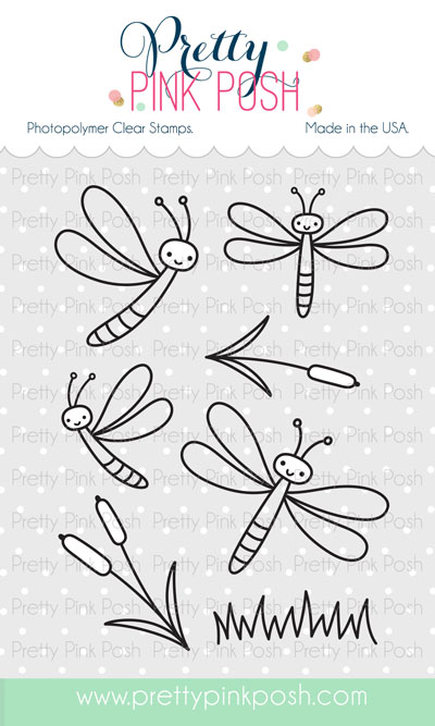 Pretty Pink Posh - Darling Dragonflies stamp set