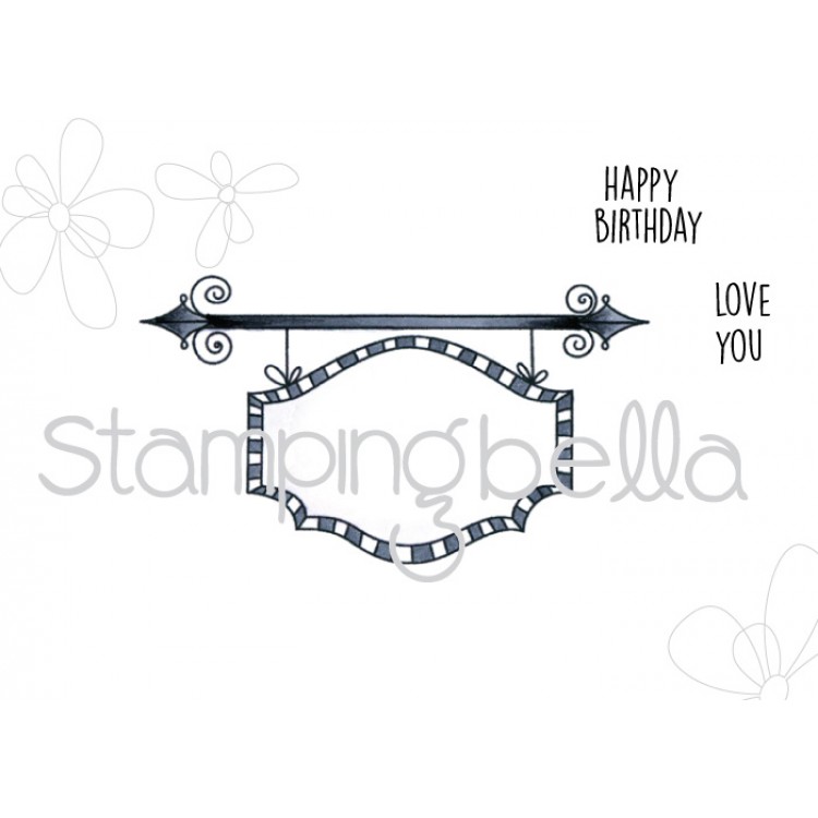 Stamping Bella - Hanging Sign Base for EDNA BLOWS A KISS