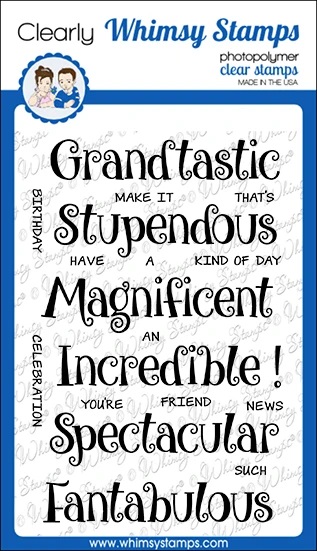 Whimsy Stamps - Fantabulous Clear Stamp