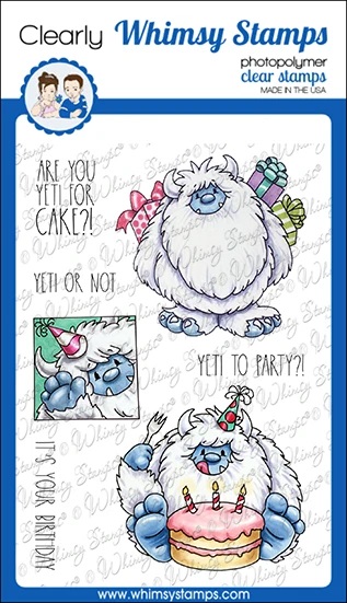 Whimsy Stamps - Yeti to Party Clear Stamps