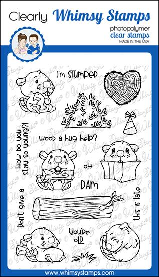 Whimsy Stamps - Oh, Dam! Clear Stamps