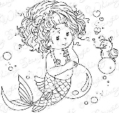 Whimsy Stamps - Wee Stamps - Goldie - Wee Stamps