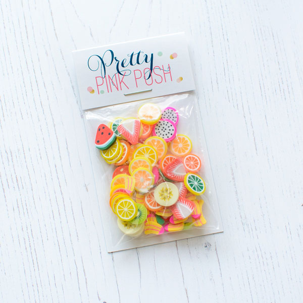 Pretty Pink Posh - Fresh Fruit Clay Confetti
