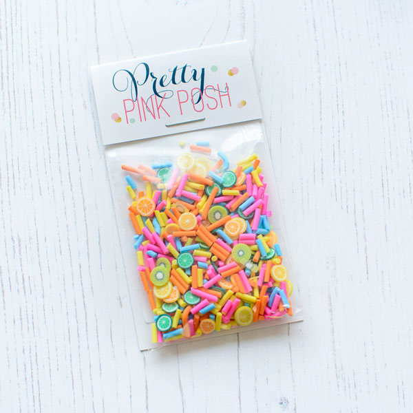 Pretty Pink Posh - Fruit Smoothie Clay Confetti