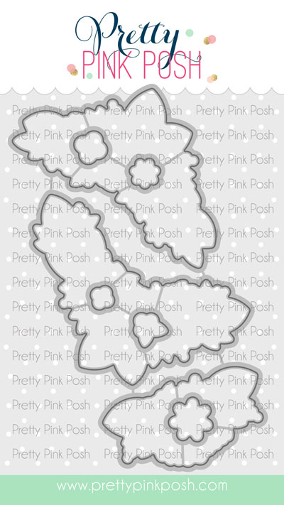 Pretty Pink Posh - Floral Corners coordinating dies